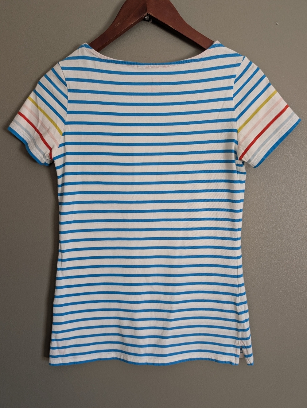 Boden Stripes Ahead Of The Rest Tee Shirt Size 4 - Picture 2 of 6